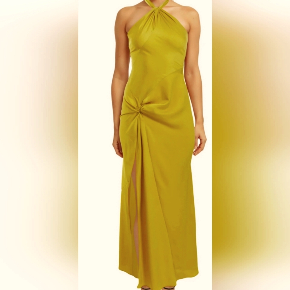 Ronny Kobo Selina Dress In Green